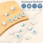 120pcs Blue Mechanical Keyboard Switches 3 Pin Keyboard Clicker Replacement Dustproof Waterproof Clicky Key Switches for Mechanical Gaming Keyboards (120pcs)