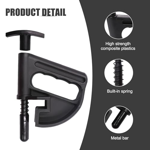 Image of 1 PC Car Tire Changer, 5.7 inch x 6.03 inch High Strength Composite Plastic Lift-up Tire Auxiliary Tire Clamp, Multi-Function Rim Pry Wheel Changing Assistant, Suitable for Most Cars (Black)
