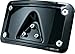 Kuryakyn 3148 Black Laydown Curved License Plate Frame
