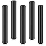 Amylove 5 Pieces Cute Small Metal Aluminum Waterproof Metal Case for Purse Pocket Travel, 4.5 Inches(Black)