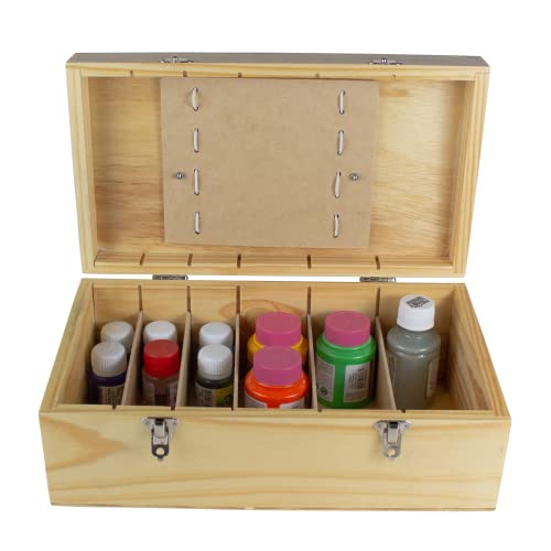 Caixa De Pintura, Mad. Pinus Luxo - Souza & Cia (Ref:4211)