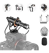 NEEWER Video Microphone for Phone, On Camera Mic Kit with Pro Shock Mount Compatible with iPhone ...