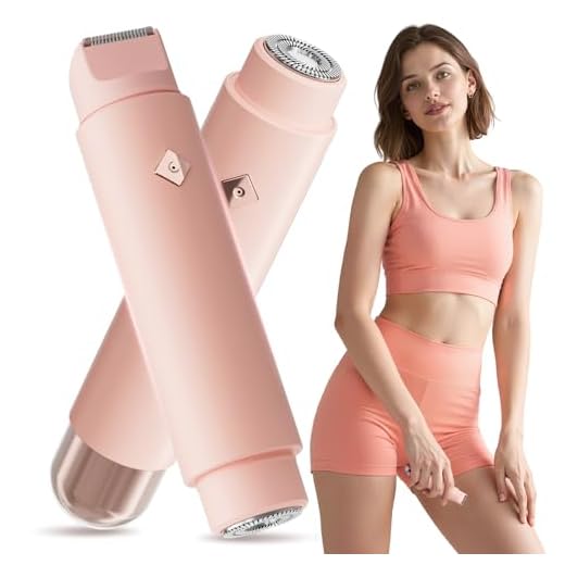 Aparador de biquíni para mulheres, barbeador elétrico de cabeça dupla e depilação indolor - Barbeador feminino sem fio à prova d'água para corpo, rosto axila, áreas íntimas, barbeador de biquíni