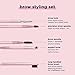 Real Techniques Brow Styling Set, For Lifting Brows, Fill & Style, Dual-ended Makeup Brushes, Full Kit for Eyebrows, Get Full, Laminated, or Natural Brows, Multiuse Tools, 3 Piece Set