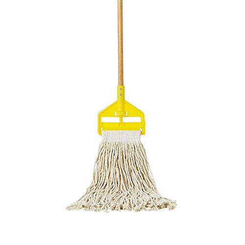 Image of Rubbermaid Commercial Value-Pro Cut End Cotton Mop, #24, White, 12 Pack, FGV15800WH00