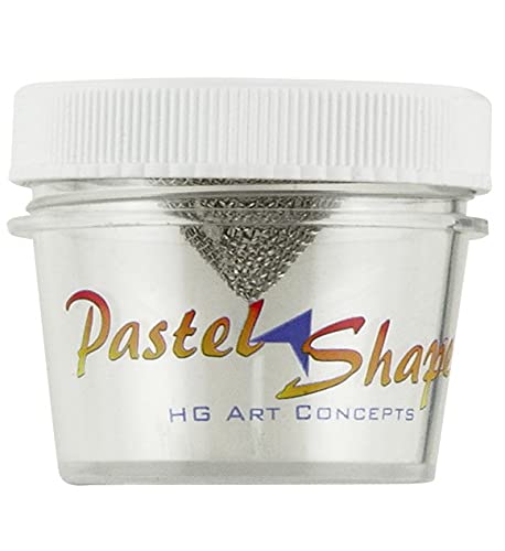 Pastel Sharpener & Shaper With Storage Jar Shapes Soft Pastels To A Point Or Shape - Complete Set With Wire Brush, Mesh Funnel & Storage Jars #TOP2