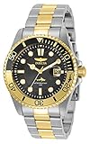 Relógio masculino de quartzo pro diver 30944 dois tons ouro