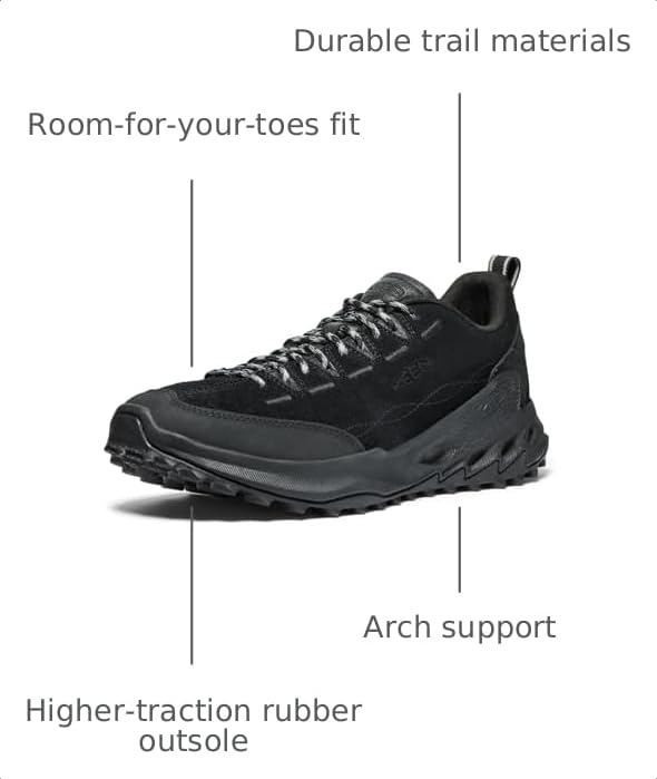 Image of KEEN Men's Jasper Zionic Durable Tread Suede Climbing Approach Style Hiking Shoes