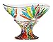 Murano Glass Starburst Compote Bowl, Made in Italy