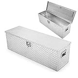 Mit Schloss zur Sicherheit - In der Mitte der Aluminiumbox befindet sich ein Schloss. Sie können die Box abschließen. Wenn Sie umziehen oder im Lager lagern, kann das Verschließen der Box die Sicherheit verbessern.
