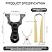 Slingshot, Hunting Slingshots for Adults,Professional Stainless Steel Sling Shot & Outdoor Shooting Practice, High Velocity Catapult with 200 Ammo Balls, 6 Bands, 2 Targets & Tactical Pouch