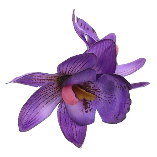 Operitacx Pince à Cheveux Fleur Violette Élégante, Accessoire pour Cheveux de Mariage, Épingle Décorative pour Femme, Clip Unique 1 Pièce, pour Mariée...