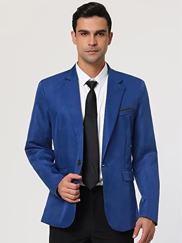 Lars Amadeus Men's Business Casual Sport Coats Slim Fit One Button Dress Blazer2