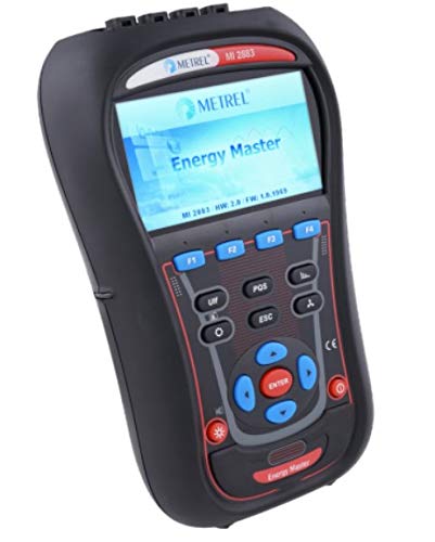 Close-up of the Metrel MI 2883 Energy Master display and control buttons.