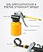 UNLRAE Oil Can,Car Accessories Oil Can Pump Oiler,Automotive Tool Hand Pump Oiler Can,Squirt Bottle with Long Flex Spout,Widely Used in Lubricating Field,Mechanical Maintenance,Automotive Repair
