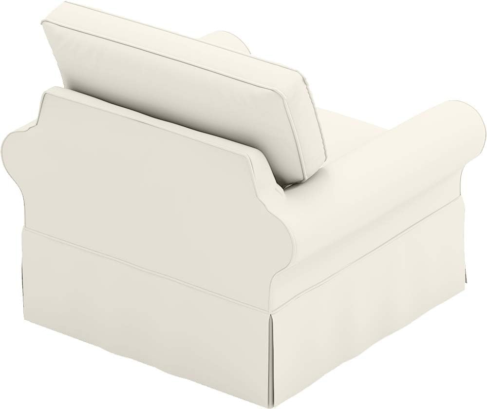 The Armchair Cover is Sofa Slipcover Replacement. It Fits Pottery Barn PB Basic Chair (39.5" Wide, Not Grand Chair) or Armchair (Beige Basic)