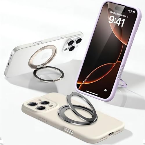 スマート良品 【業界最軽量】 スマホスタンド つけたまま充電 シール式 リング一体型 極薄型 折りたたみ 360度回転 カチカチ音 Mag-Safeケース対応 iPhone Android 全機種対応 車載ホルダー対応 粘着式 (H1ブラック)