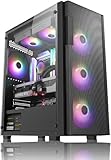 pc gamer customer service Conception pratique et connectivité étendue : 5 ventilateurs RGB (refroidissement et éclairage multicolore), panneau latéral transparent et Wi-Fi PCI-E ; Windows 11 Professionnel préinstallé, 5 ports USB 3.2 Gen1, 4 ports USB 2.0, un port Ethernet RJ-45 et un son 7.1.
