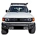 IWTGUREYO Front Headlight Assembly Lamp Frame Compatible With Mitsubishi Pajero V33 Leopaard Daytime Running Light Accessories