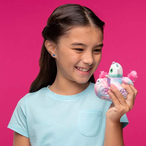 Squishville By Squishmallows Felicia In Carriage & Zeke In Car, Two 2” Soft Mini-Squishmallow Pandacorn And Zebra Plush, Plush Carriage And Car Vehicles, Irresistibly Soft Colorful Plush #TOP2