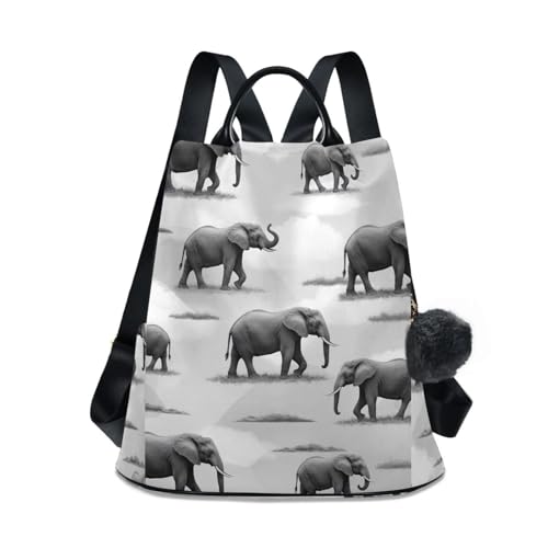 Sac à dos antivol femme African Elephants contre le vol dans les transports