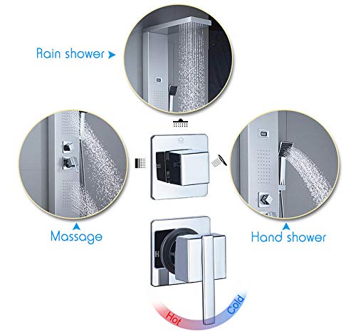 Panneau de douche en acier inoxydable 304 pour une salle de bain moderne et durable