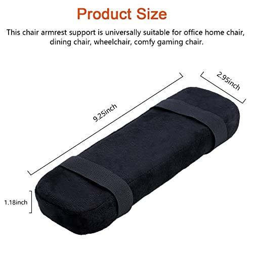 Hileuyie Desk Chair Arm Pads - Ergonomic Memory Foam Office Chair Armrest Pads - Thick Chair Armrest Pads - Arm Rest Pillow - Gaming Chair Arm Pads - Elbow Support Cushion For Computer (Set Of 2) #TOP2
