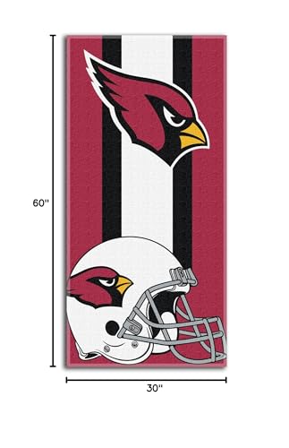 Image of Northwest NFL Arizona Cardinals Unisex-Adult Beach Towel, 30 inch x 60 inch, Zone Read