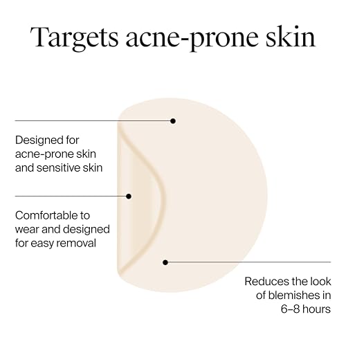 Kenvue Neutrogena Mini Acne Patches for Sensitive Skin, Small Hydrocolloid Acne Spot Treatment Reduces the Look of Blemishes in 6-8 Hours, Gentle Non-Medicated Blemish Patches, 36 ct