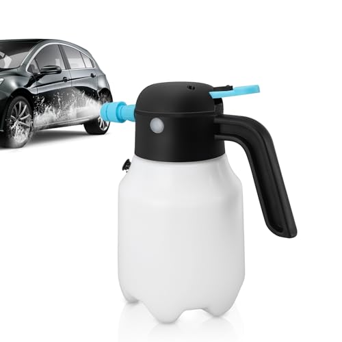 Snow Foam Pump Sprayer, Electric Car Wash Sprayer, 1.8L Pressurised Spray Bottle With Nozzle for Cleaning, Garden, Kitchen