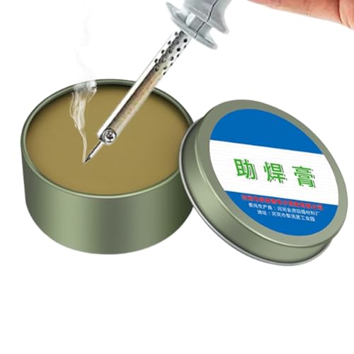 はんだペースト - 100g 溶接用のクリーンなフラックスペースト、機械溶接クリーム |フラックスペースト 電気配管回路基板コンピュータ大人チップLED電話PCBはんだ用1.18x2.56インチ