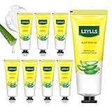 Aloe Vera Gel for Sunburn Relief,Hydrating Travel Size Aloe Vera Gel for Face,Moisturizing Sunburn Relief After Sun Lotion,Fast Absorbing,Non-Sticky Cooling After Sun Lotion Face Moisturizer (A)