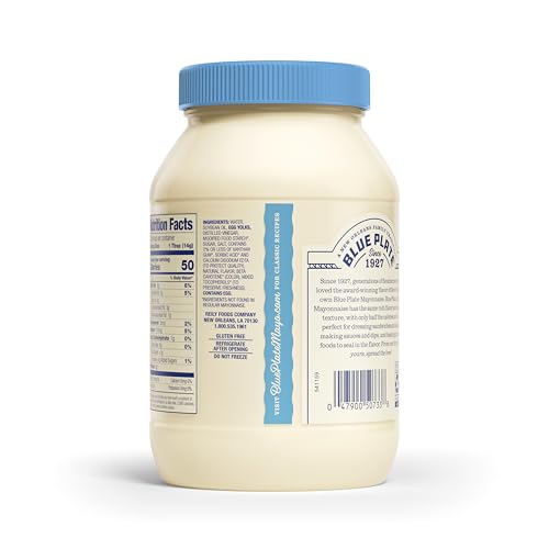 Image of Blue Plate Light Mayonnaise, 30 Fl Oz Jar (Pack of 1)