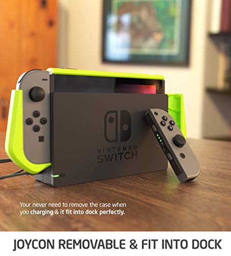 Mumba Dockable Case For Nintendo Switch, [Blade Series] Tpu Grip Protective Cover Case Compatible With Nintendo Switch Console And Joy-Con Controller (Green) #TOP2