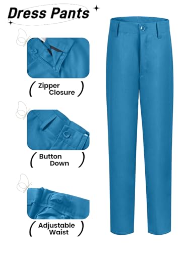 Image of YuanLu Toddler Boys Formal Suits Set,Vest Pants Dress Shirt and Tie for Kids Boy Wedding Ring Bearer Oufit