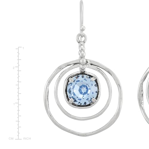 Silpada 'Cooling Out' Sterling Silver Blue Crystal Drop Earrings4