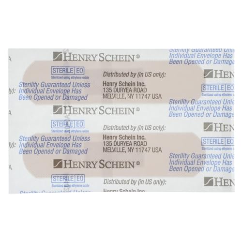 Henry Schein Adhesive Sheer Bandage Strips, 3/4