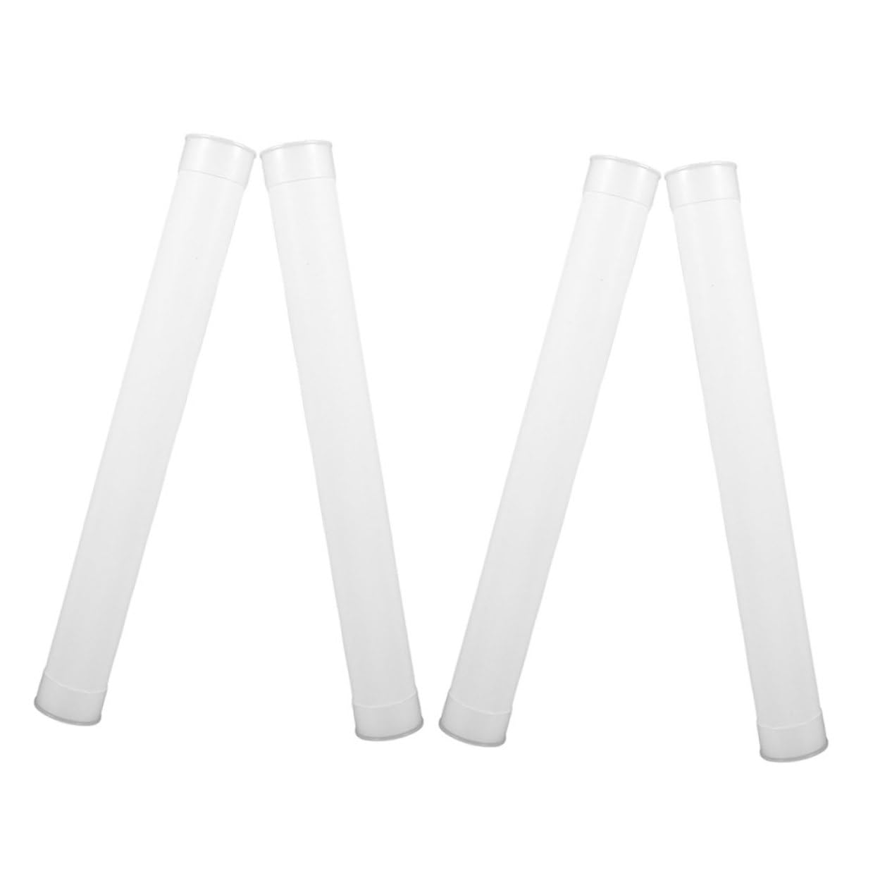 SOLUSTRE Lightweight Plastic Storage Tubes Caps 4 Units 3.5x31cm Mail Documents Poster Tubes