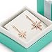 Oirlv Velvet Bow-knot Earrings Storage Box Jewelry Packaging Gift Box Showcase Display