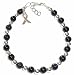 Bracelet, Melanoma - Skin Cancer - Awareness or Fundraising Campaign, Black by Hidden Hollow, (7 ¾ in.), 6mm