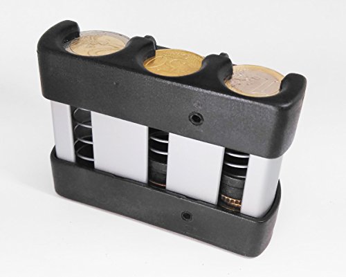 SU-CAMBIO Euro aluminium portemonnee. Munthouder. Met haak om aan de riem te hangen of te bevestigen. - Image 3