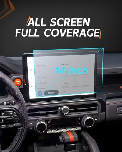 CDEFG Matte Anti Glare for 2025 2026 Toyota 4Runner, 2024-2026 Tacoma Screen Protector Touchscreen Cover for Toyota 4Runner & Tacoma Accessories 14" Matte Anti Glare Tempered Glass — view 3