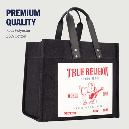 Bolso Tote True Religion de lona para viaje y hombro miniatura 5