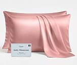 Utopia Bedding Satin Pillowcases Pack of 2 Standard Size 50x75 cm, Silk Like Feel, Soft on Skin, Hair Protecting Satin Pillow Covers with Envelope Closure - Pillows not included - Coral Pink
