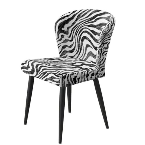 Image of Bar Chair Stool Cover,Zebra-Stripe 4 Pack Stretch Chair Slipcover for Counter Height Bar Stool Anti-Scratches Chair Covers