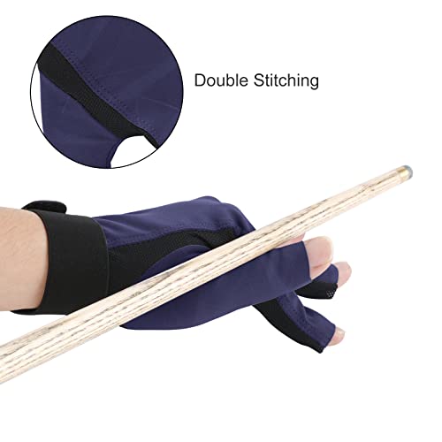 Spr Gl Breathable Billiard Pool Gloves, Carom Snooker Cue Sports Gloves (Purple) #TOP4