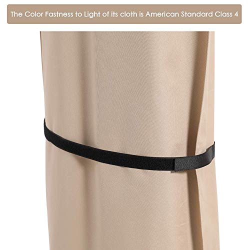 Superjare 13Ft Outdoor Patio Umbrella With Base Included And Patio Umbrella Cover With Rod For 7 To 11 Ft Umbrellas & 15 Ft Double-Sided Umbrellas #TOP6