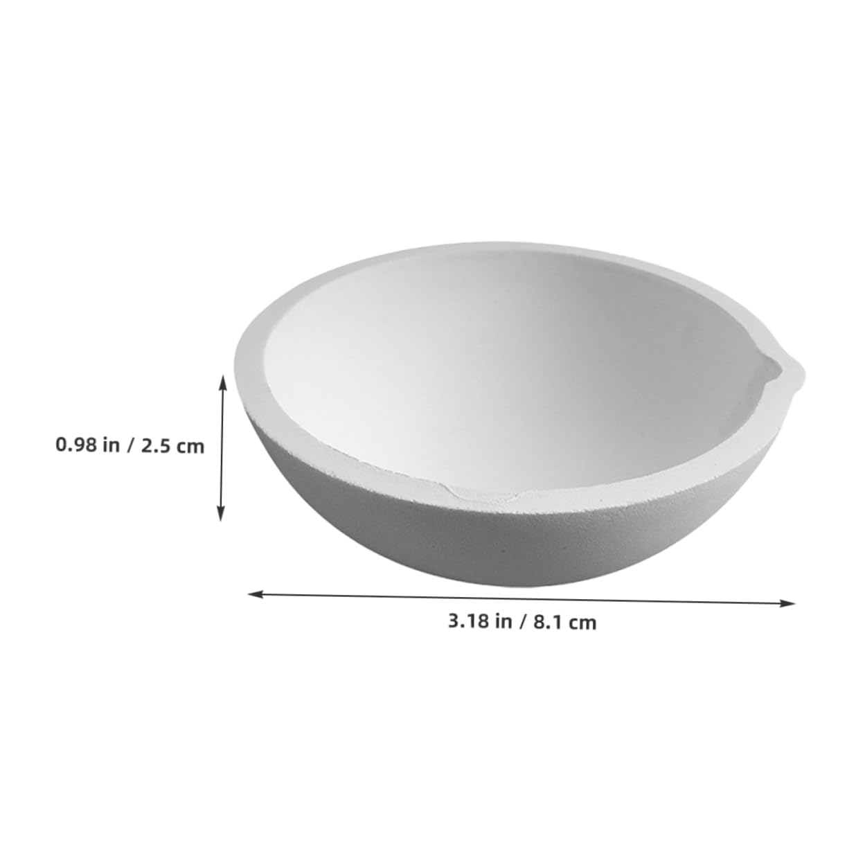 PRETYZOOM Ceramic Evaporating Dish Lab Dishes for Chemistry Evaporation Crystallizing Lightweight Portable