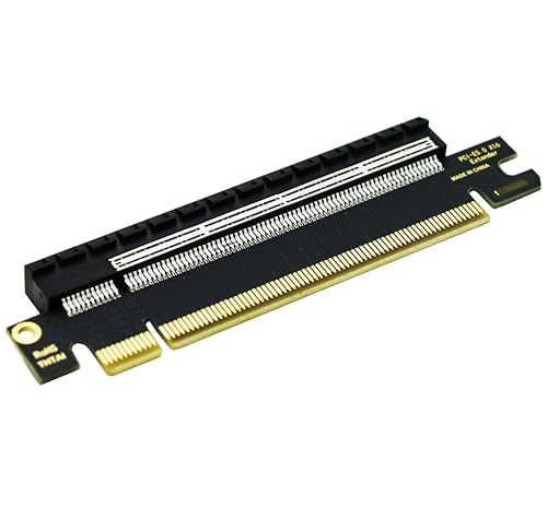 Sintech PCIe 16x Riser Card,PCI-e Express 5.0 X16 Male to Female Extension Card for 2U Server Case GPU Graphics Card - Thumbnail 2