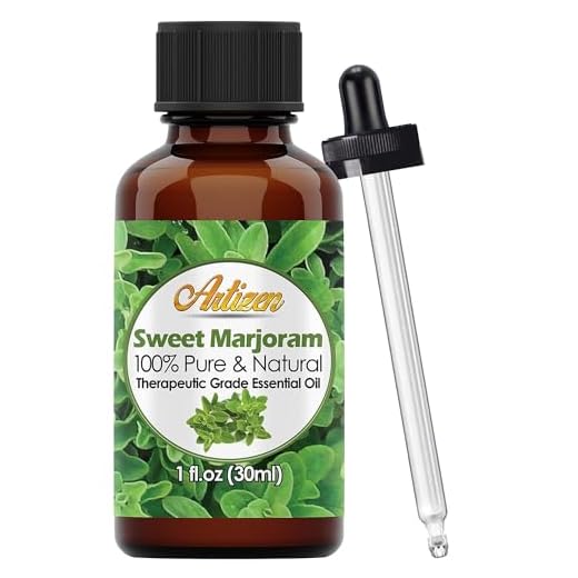 artizen sweet marjoram essential oil (100% pure & natural - undiluted) therapeutic grade - huge 1oz bottle - perfect for aromatherapy, relaxation, skin therapy & more!